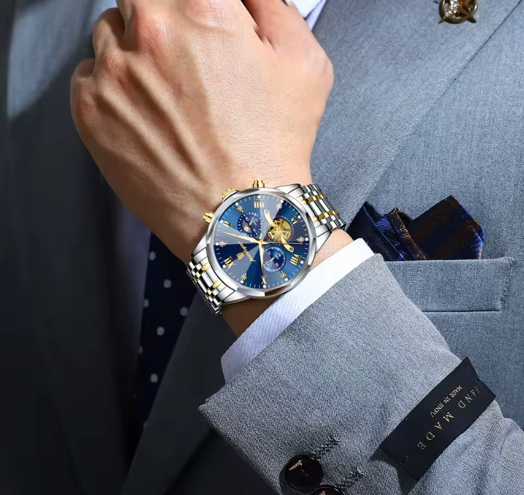 Montre Homme POEDAGAR – Chronographe Luxe Étanche